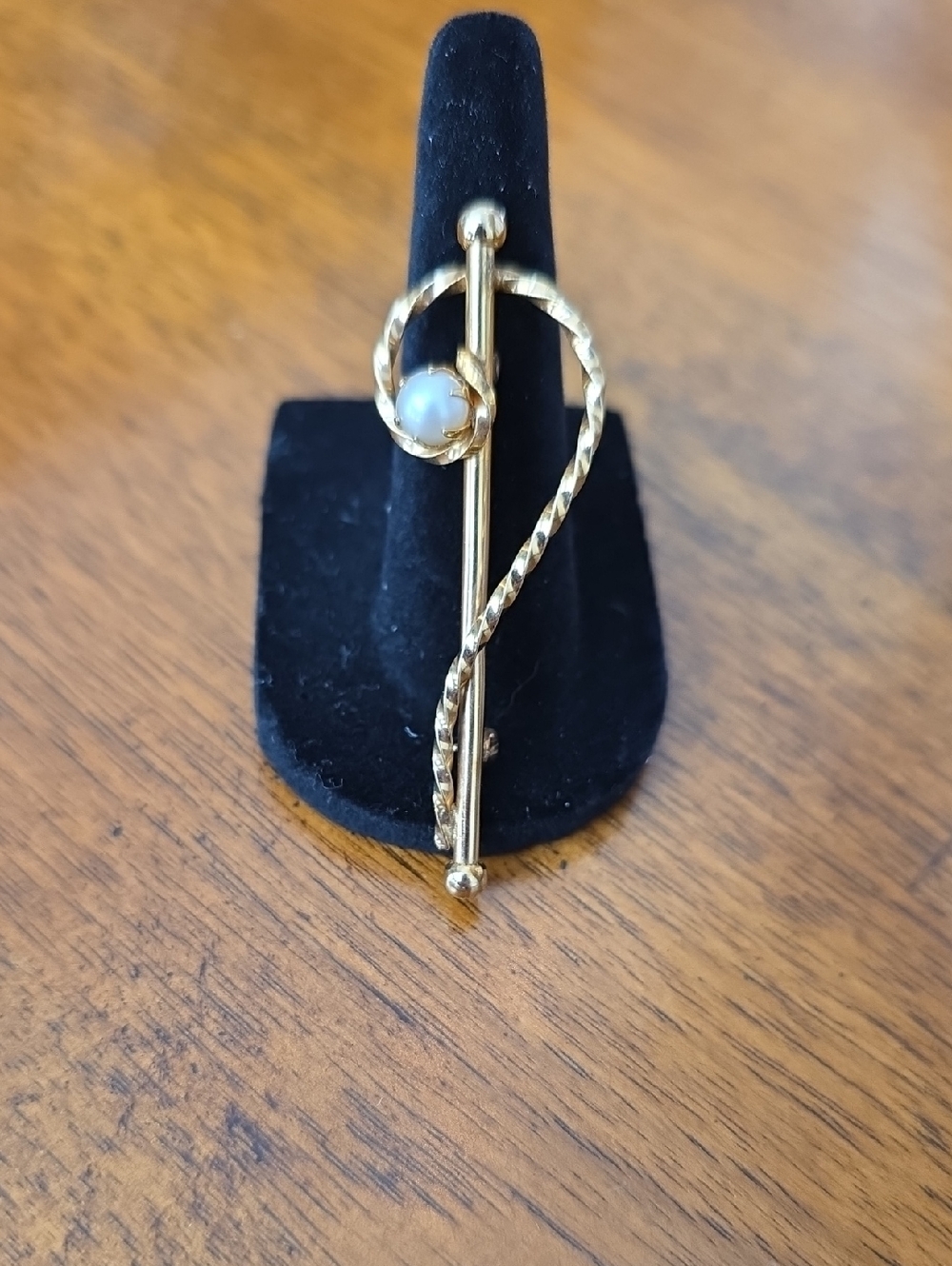 Ronci Signed 12k GF Musical Treble Clef Brooch